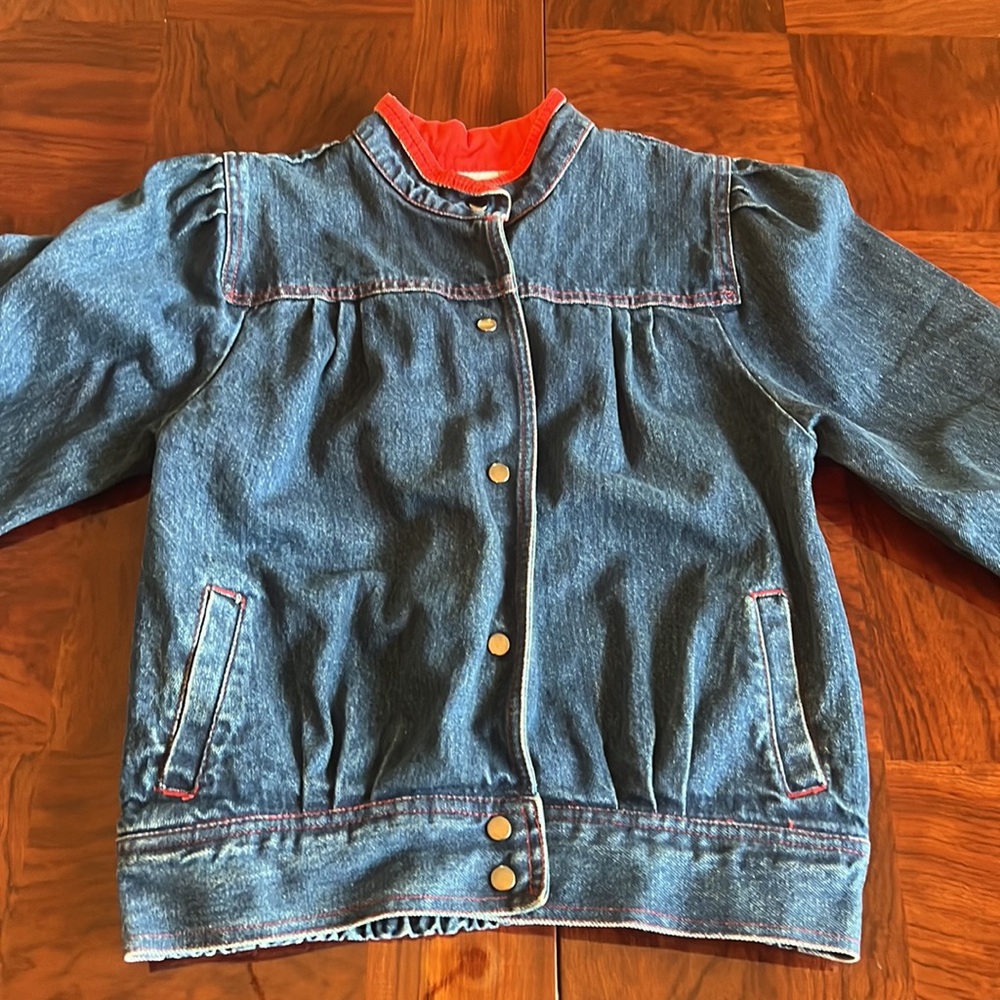 Silver Unicorn *Vintage* Jean Jacket, Size: M (10-12) **NWT** - Picture 2 of 9